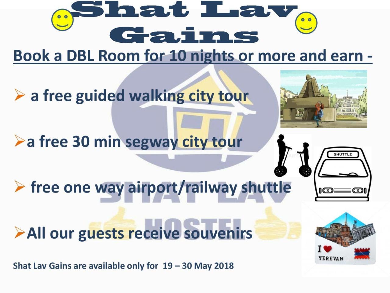 Shat Lav Hostel Yerevan Bagian luar foto